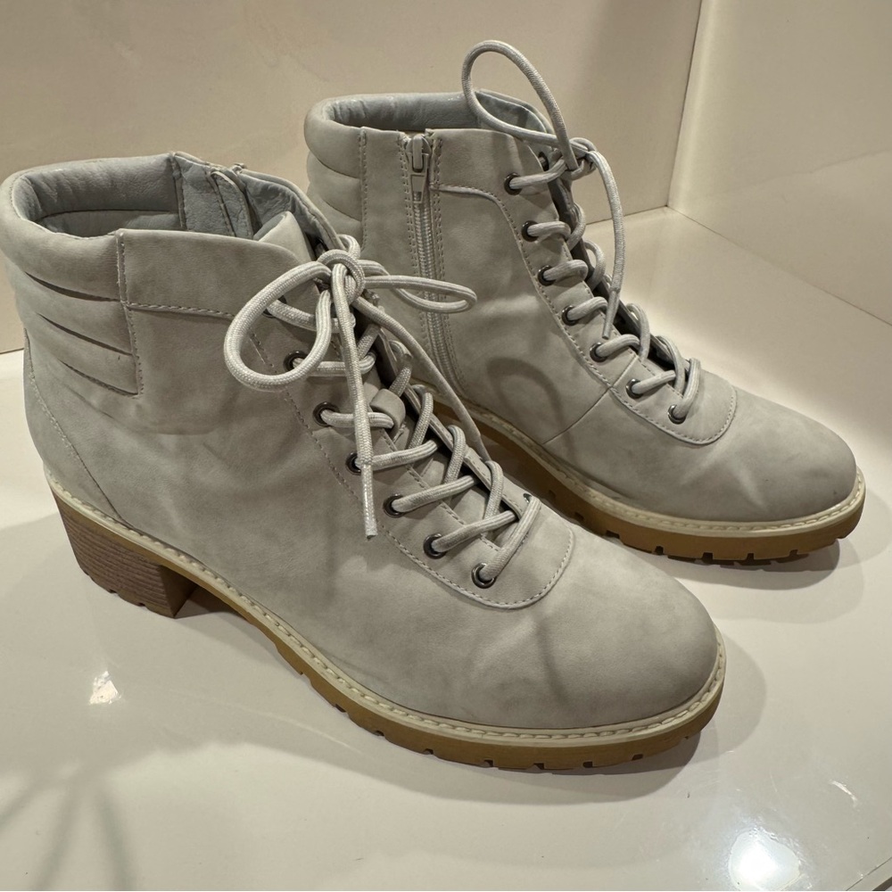 Maurices Morgan Lace Up Zip Heel Hiker Ankle Bootie